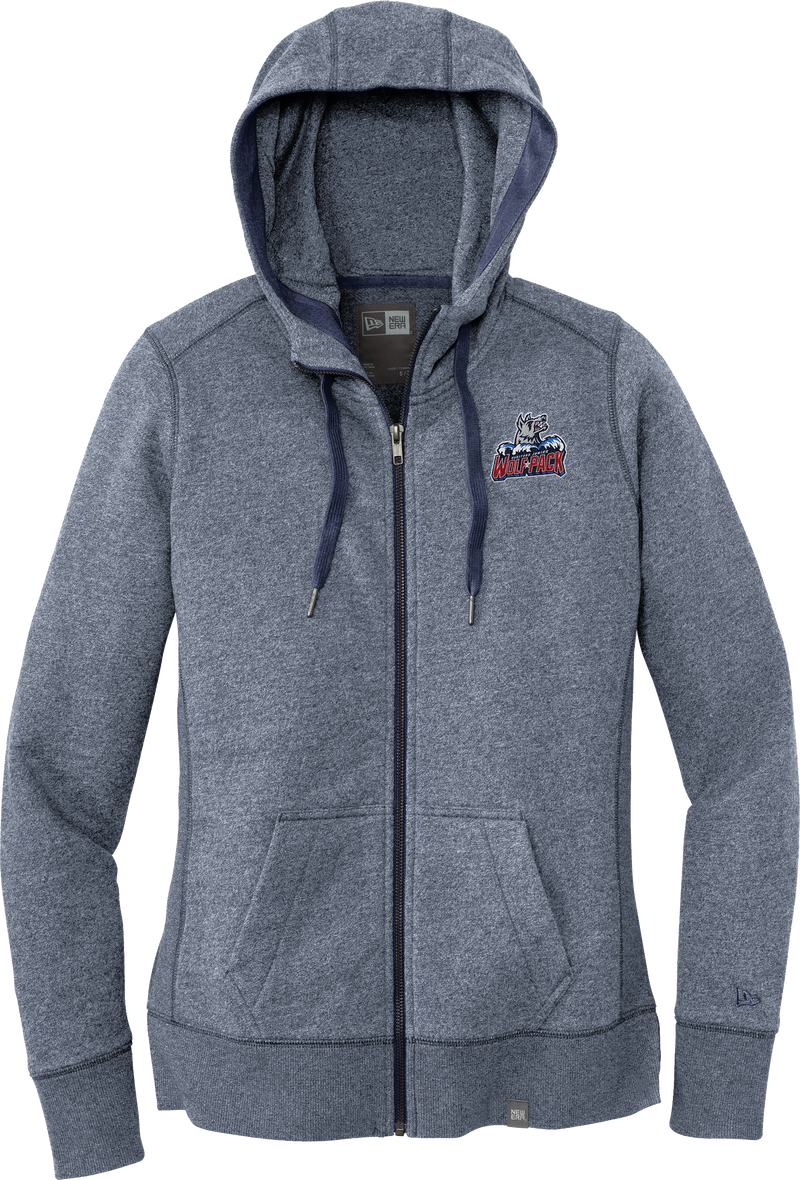 Hartford Jr. Wolfpack New Era Ladies French Terry Full-Zip Hoodie