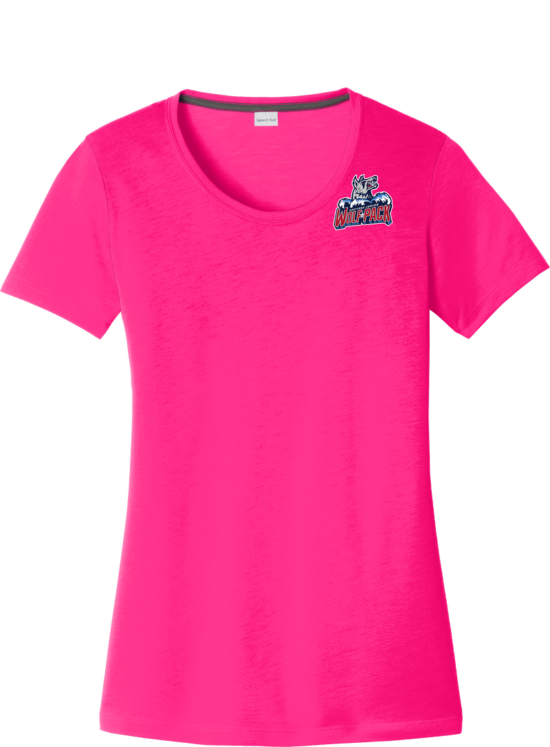 Hartford Jr. Wolfpack Ladies PosiCharge Competitor Cotton Touch Scoop Neck Tee