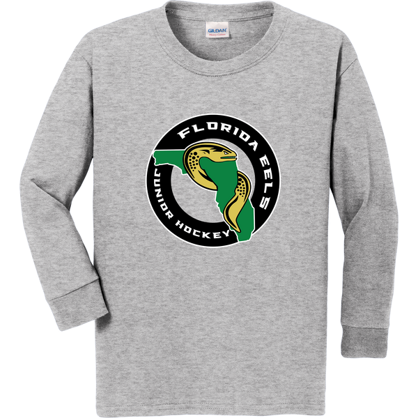 Florida Eels Youth Heavy Cotton Long Sleeve T-Shirt