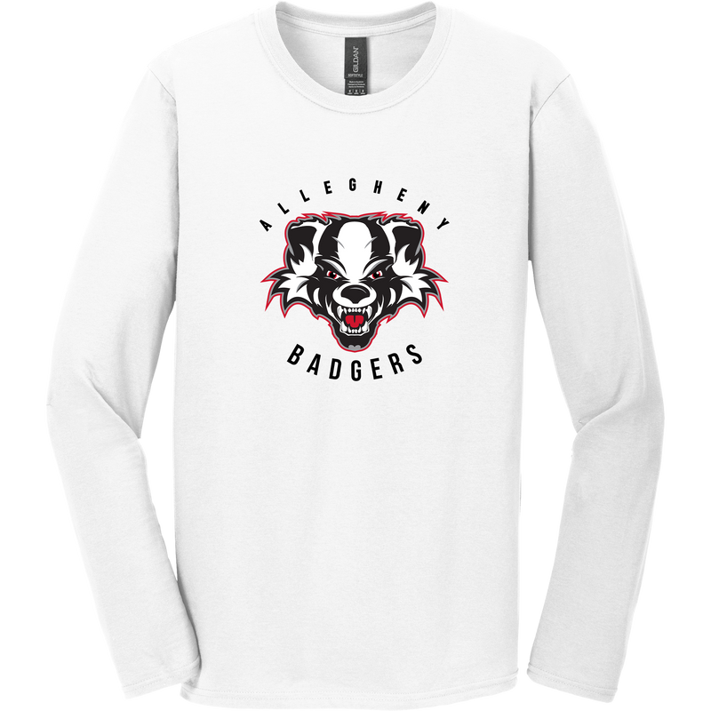 Scary Badgers Softstyle Long Sleeve T-Shirt
