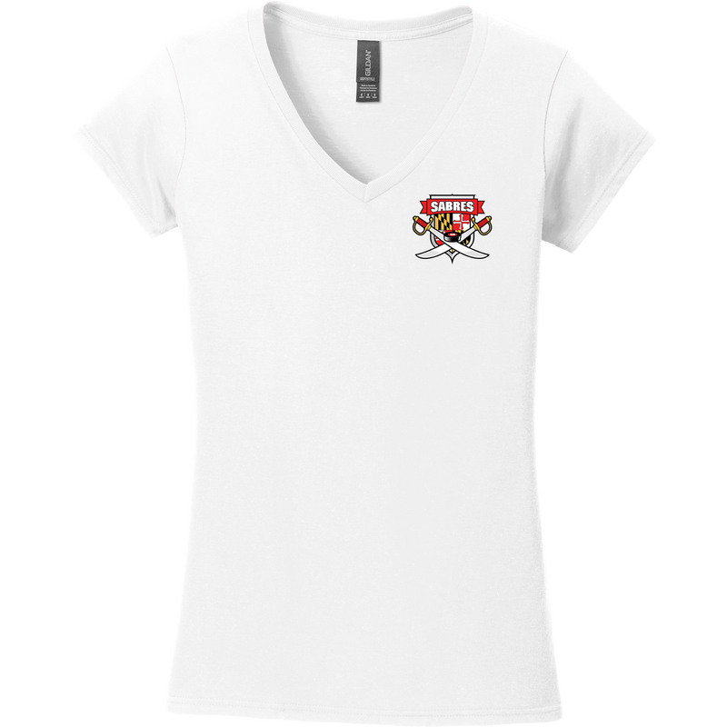 SOMD Sabres Softstyle Ladies Fit V-Neck T-Shirt