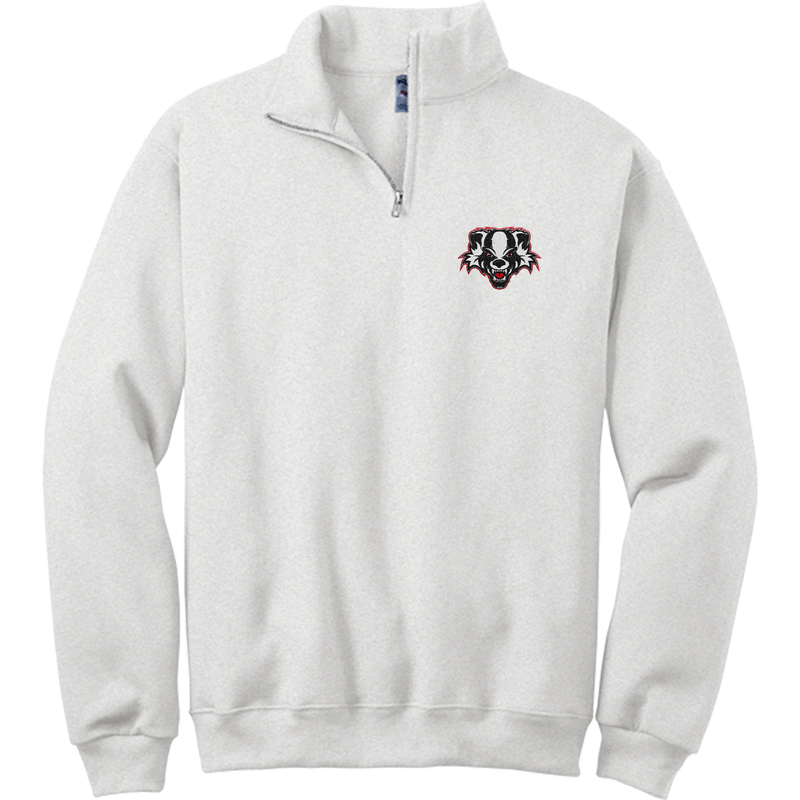 Scary Badgers NuBlend 1/4-Zip Cadet Collar Sweatshirt