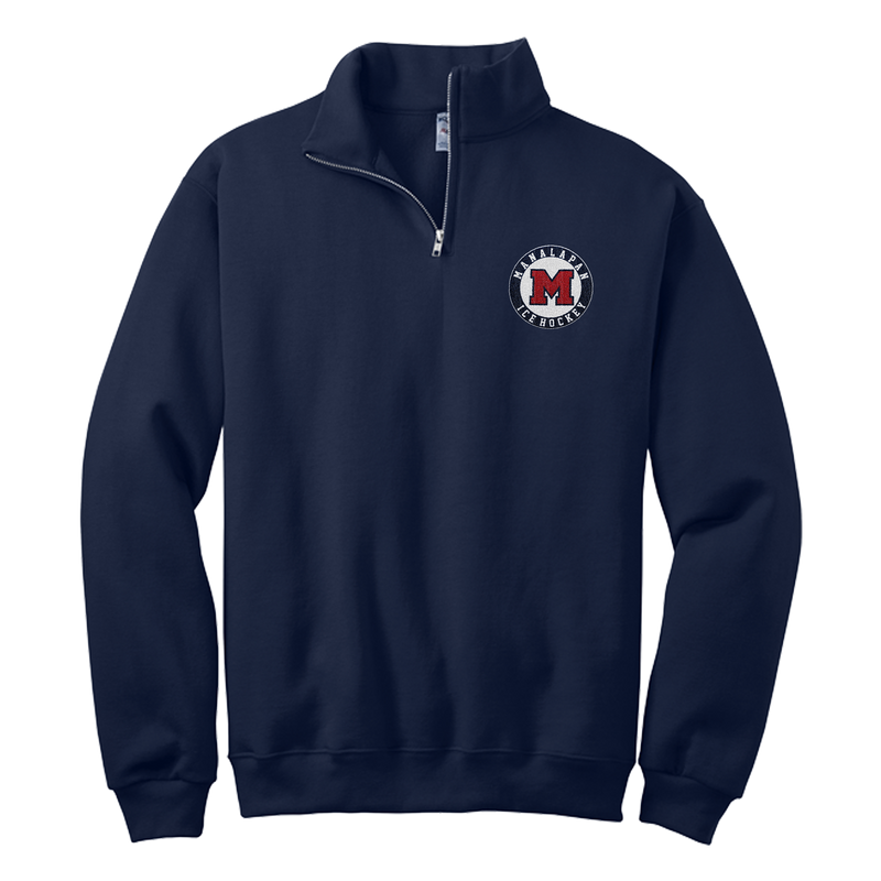 Manalapan Hockey NuBlend 1/4-Zip Cadet Collar Sweatshirt