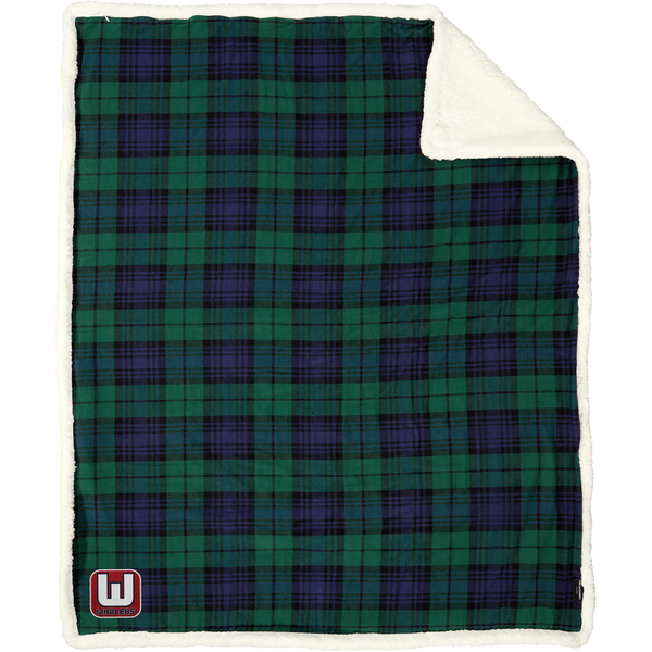 CT Whalers Tier 1 Flannel Sherpa Blanket