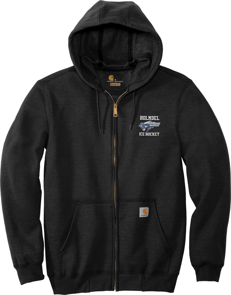 Holmdel Hockey Carhartt Midweight Hooded Zip-Front Sweatshirt