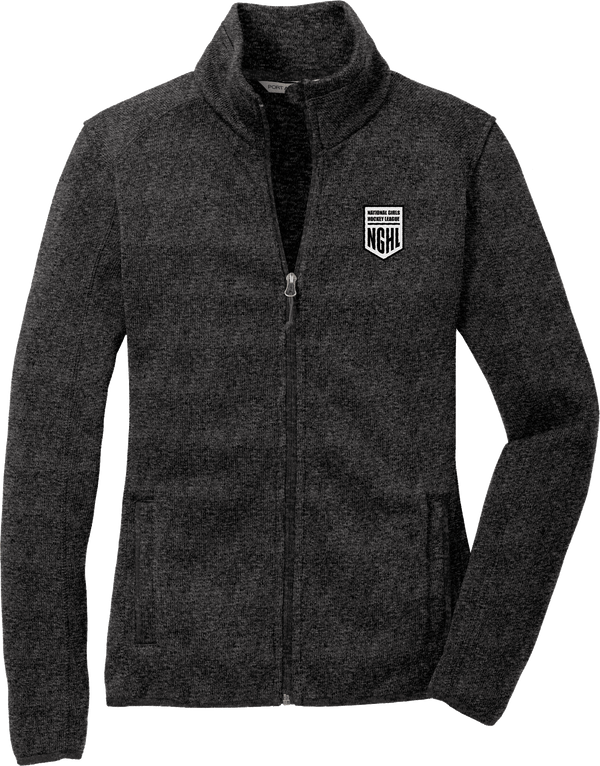 NGHL Ladies Sweater Fleece Jacket