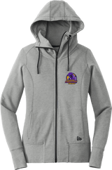 Youngstown Phantoms New Era Ladies Tri-Blend Fleece Full-Zip Hoodie