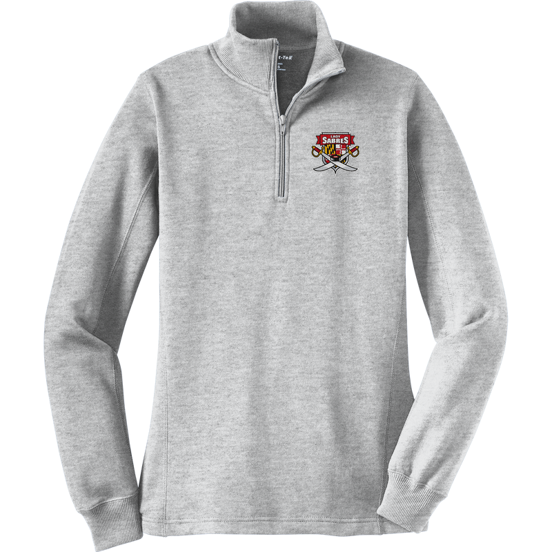 SOMD Lady Sabres Ladies 1/4-Zip Sweatshirt