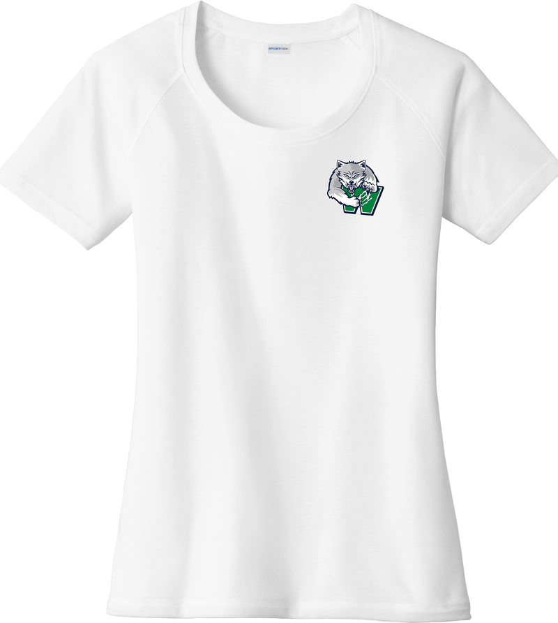 Woodbridge Wolfpack Ladies PosiCharge Tri-Blend Wicking Scoop Neck Raglan Tee