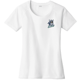 Hard Edge Hockey Ladies PosiCharge Tri-Blend Wicking Scoop Neck Raglan Tee