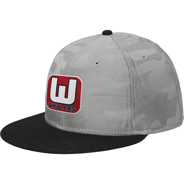 CT Whalers Tier 1 New Era Camo Flat Bill Snapback Cap