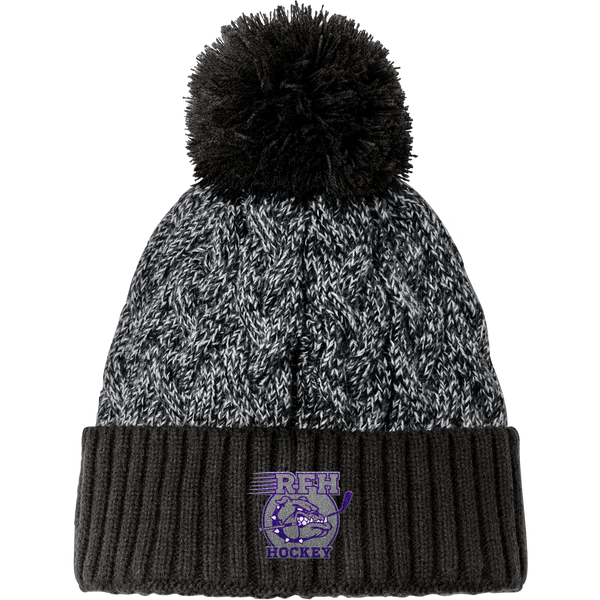 Rumson-Fair Haven New Era Marled Knit Pom Beanie