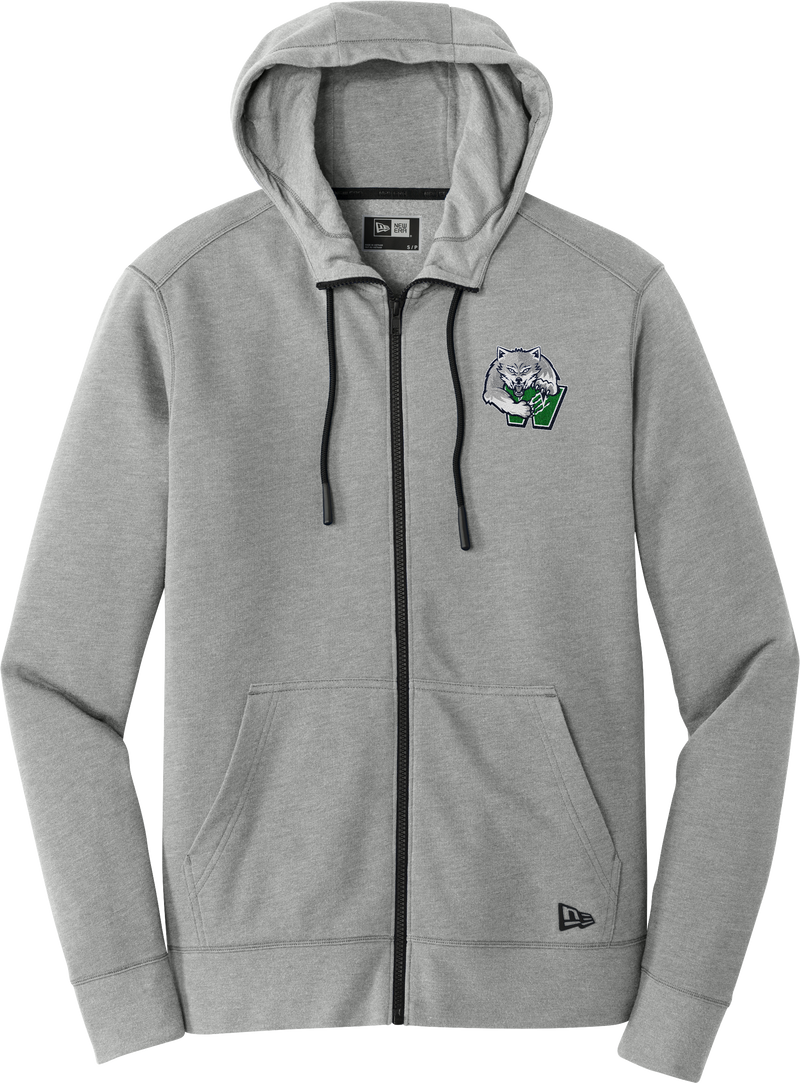 Woodbridge Wolfpack New Era Tri-Blend Fleece Full-Zip Hoodie