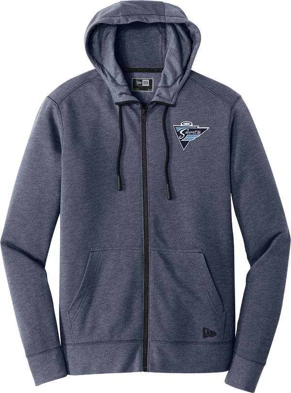 Ramapo Saints New Era Tri-Blend Fleece Full-Zip Hoodie