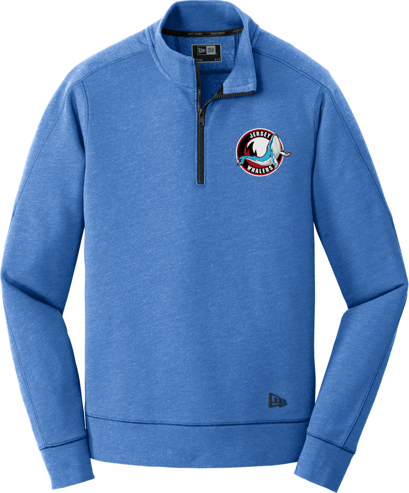 Jersey Shore Whalers New Era Tri-Blend Fleece 1/4-Zip Pullover