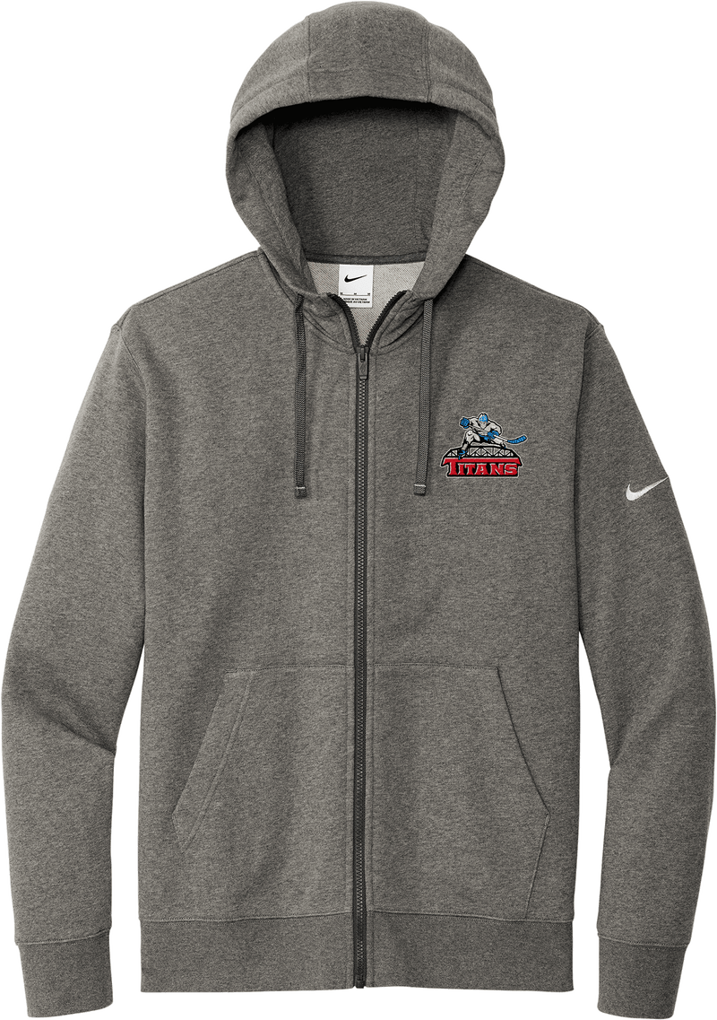 NJ Titans Nike Club Fleece Sleeve Swoosh Full-Zip Hoodie