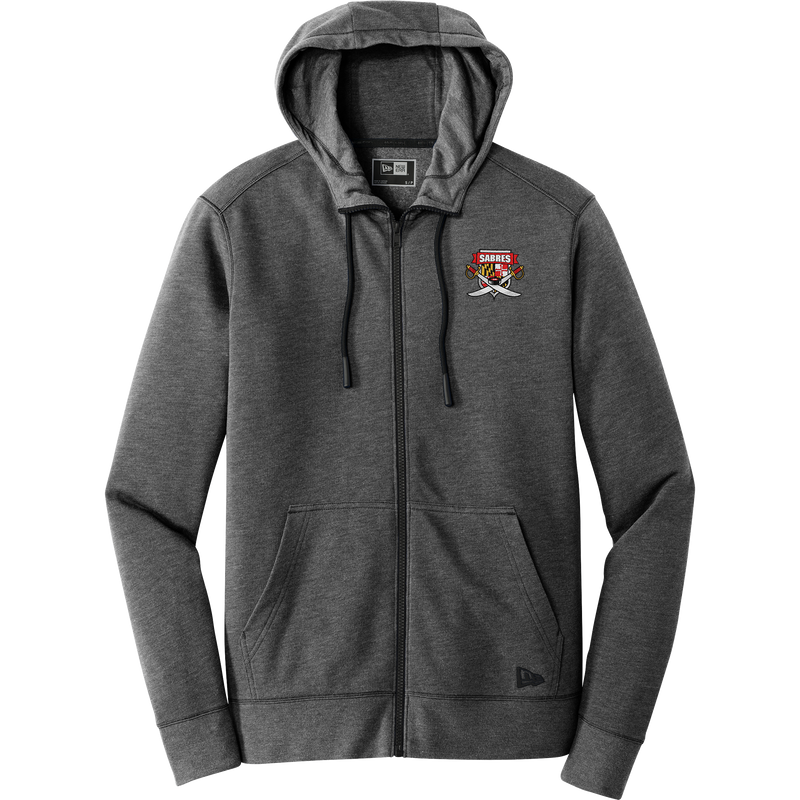 SOMD Sabres New Era Tri-Blend Fleece Full-Zip Hoodie