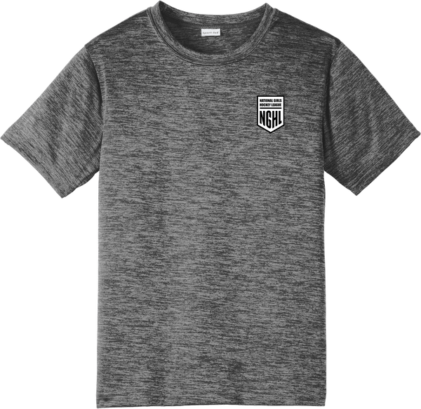 NGHL Youth PosiCharge Electric Heather Tee